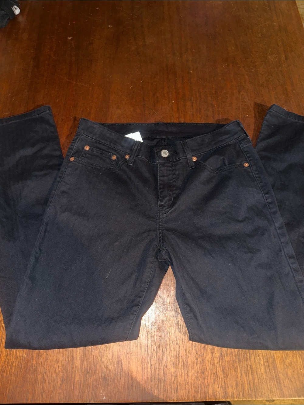 Levi's Black Straight-Leg Women's Jeans